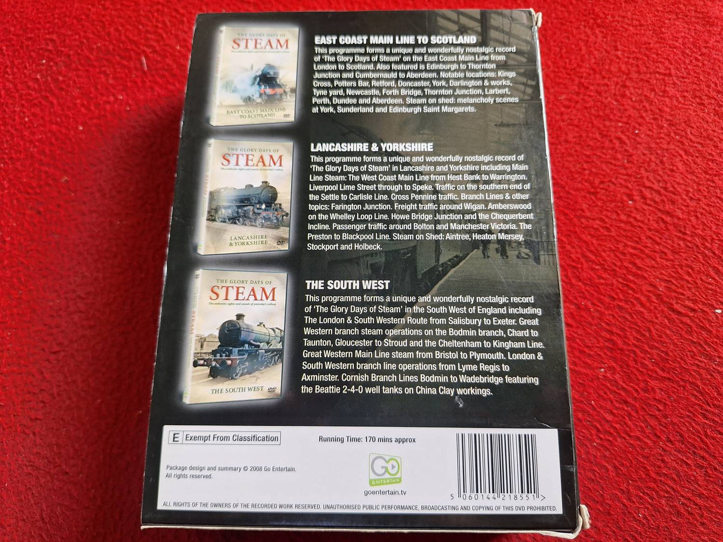 GLORY DAYS OF BRITISH STEAM BOX DVD