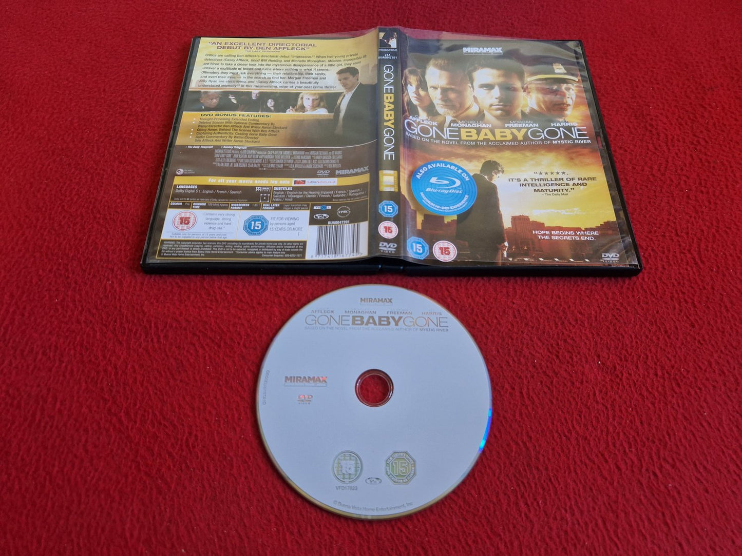 GONE BABY GONE DVD