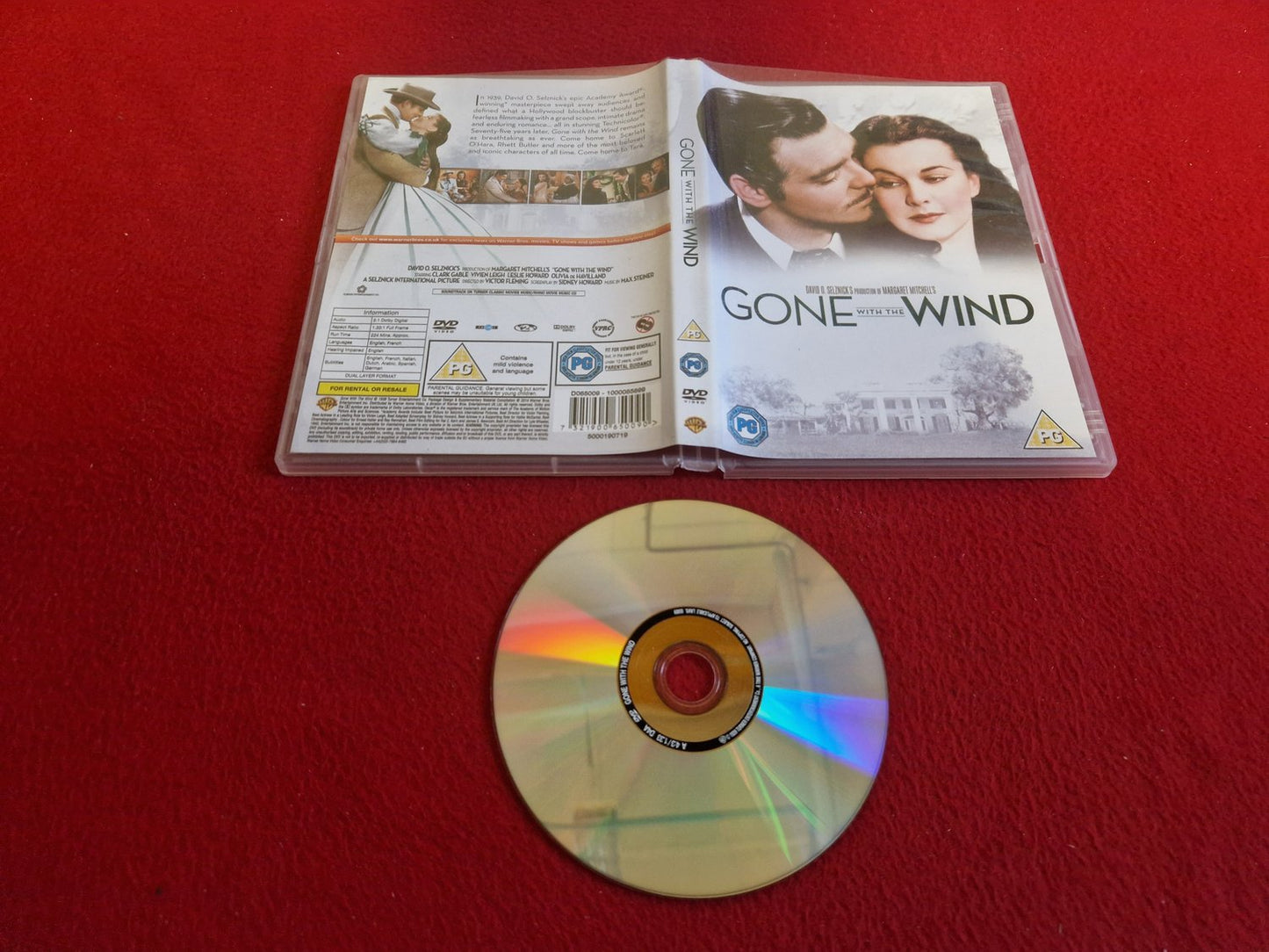 GONE WIND DVD