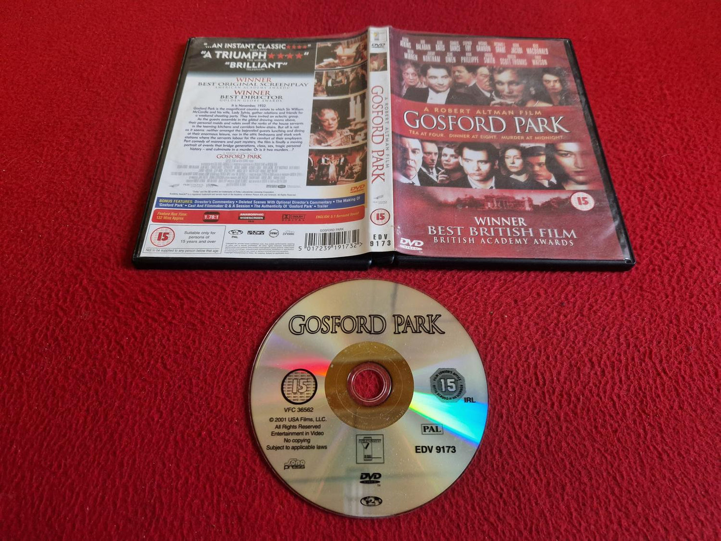 GOSFORD PARK DVD