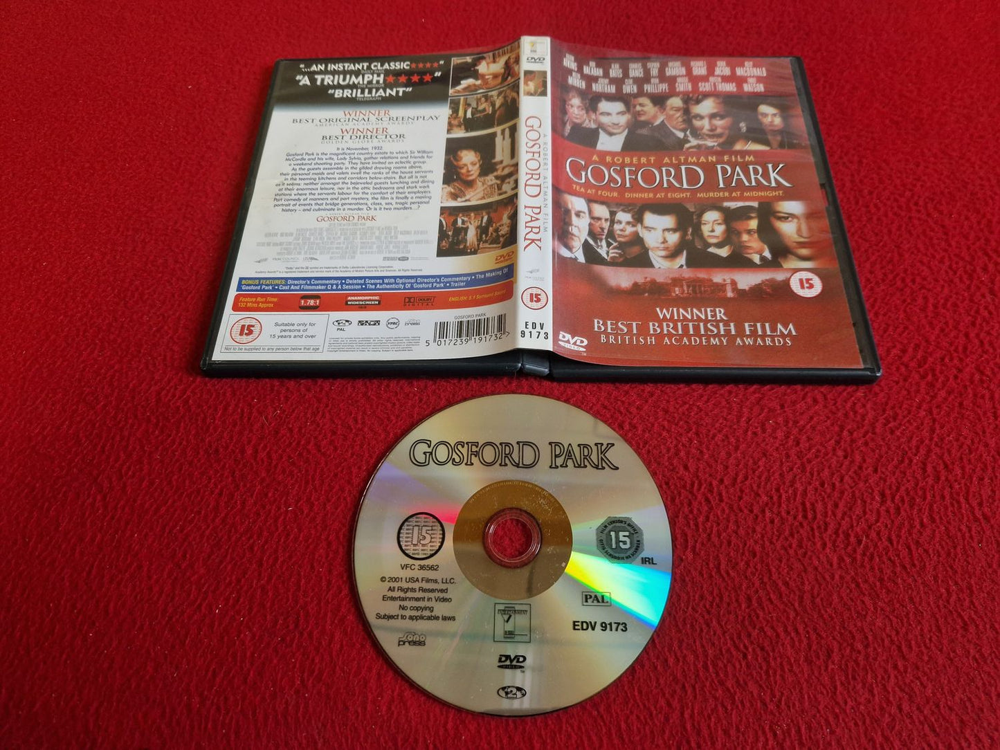 GOSFORD PARK DVD