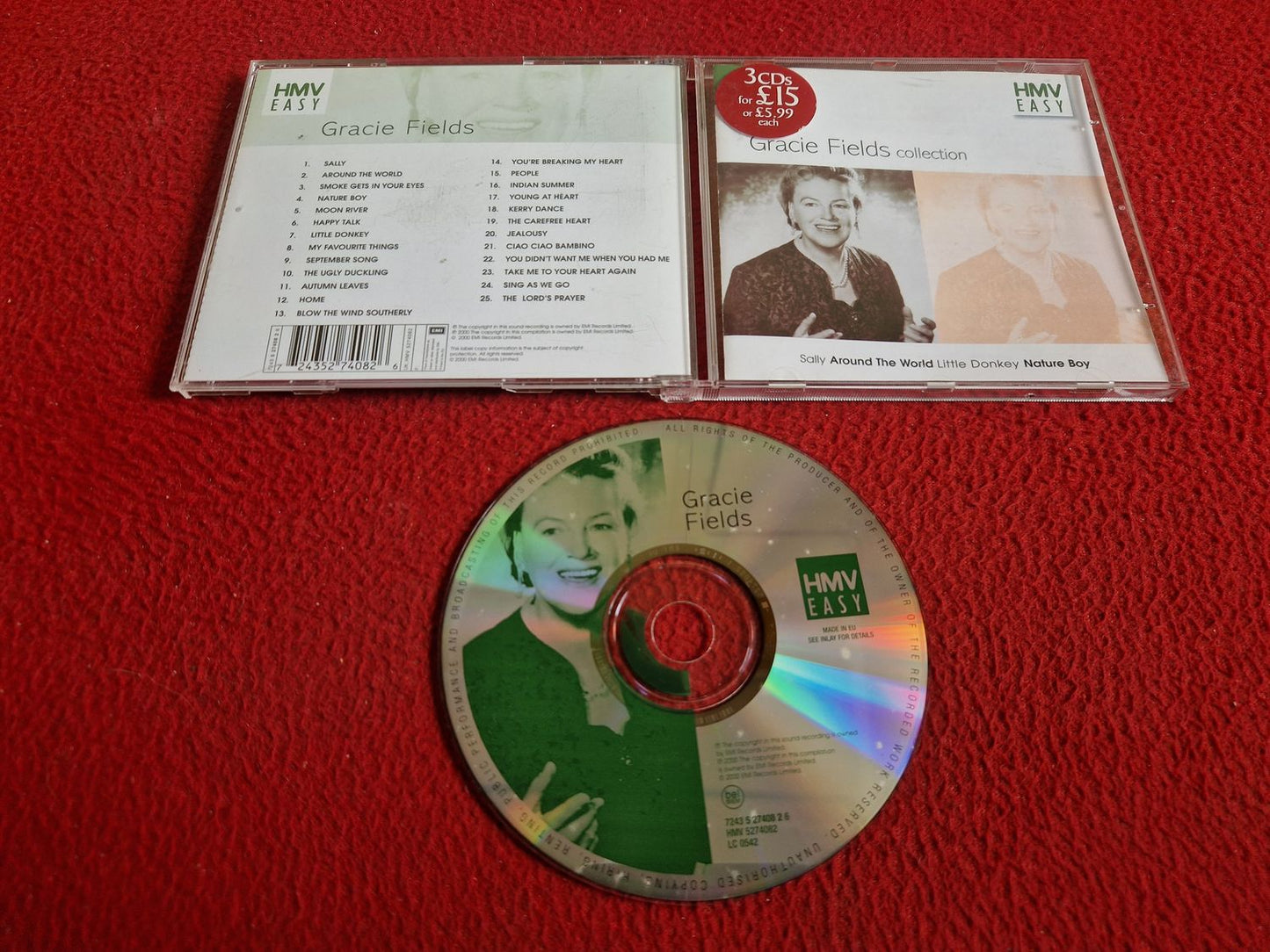 GRACIE FIELDS COLLECTION SALLY AROUND THE WORLD LITTLE DONKEY NATURE BOY CD