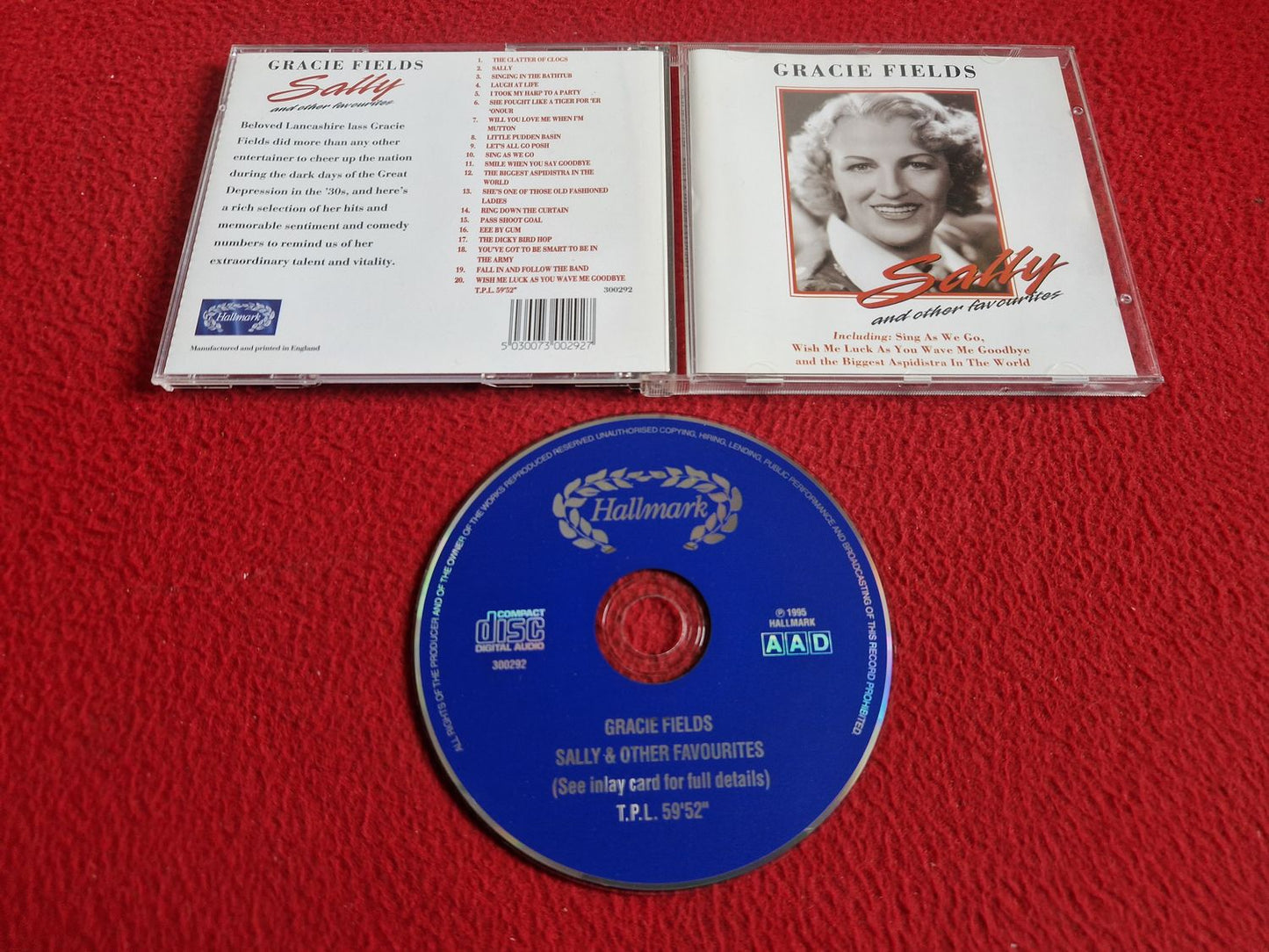 GRACIE FIELDS SALLY & OTHER FAVOURITES CD