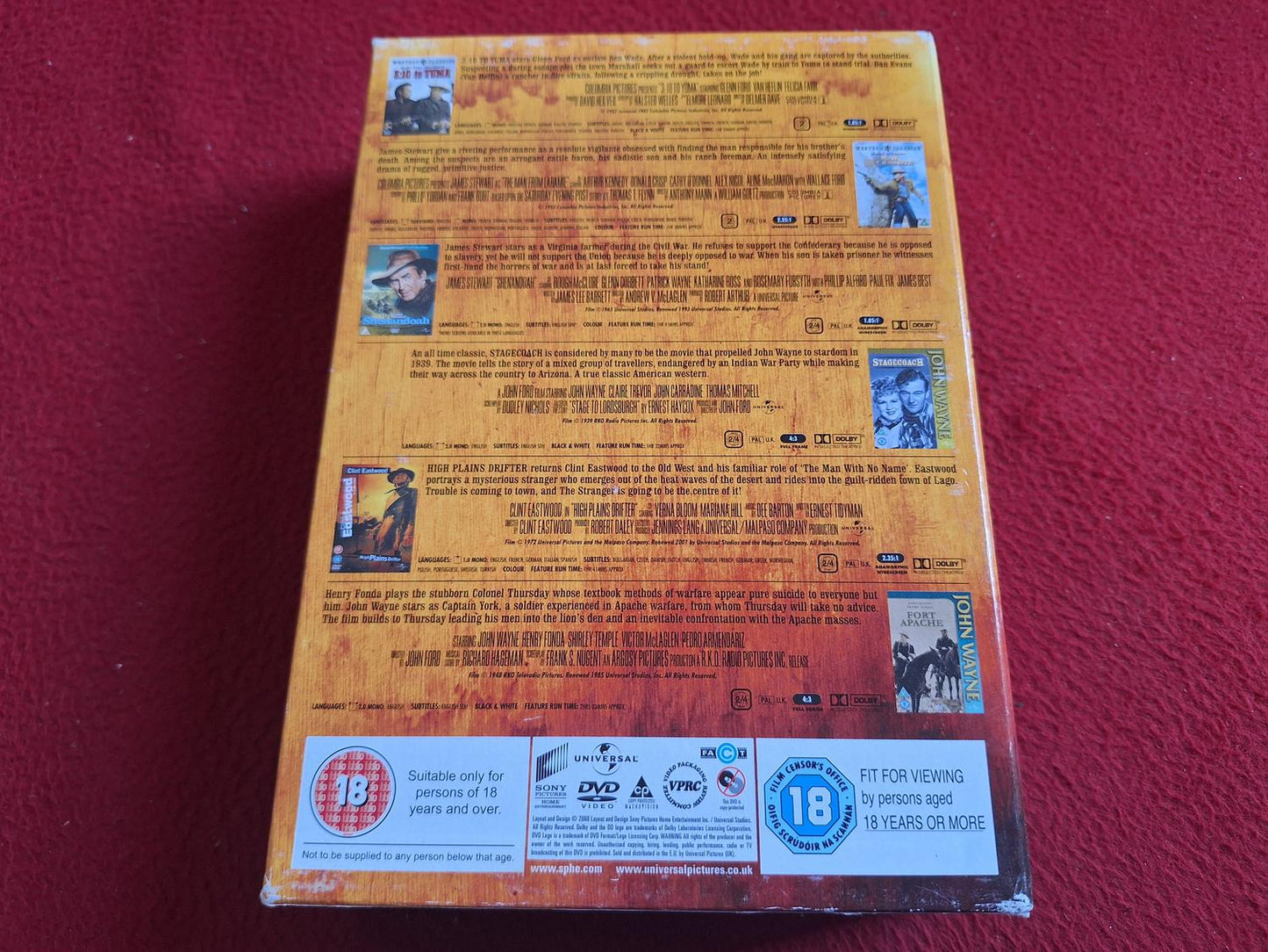 GREATEST WESTERNS - FORT APACHE / HIGH PLAINS DRIFTER mfl BOX DVD