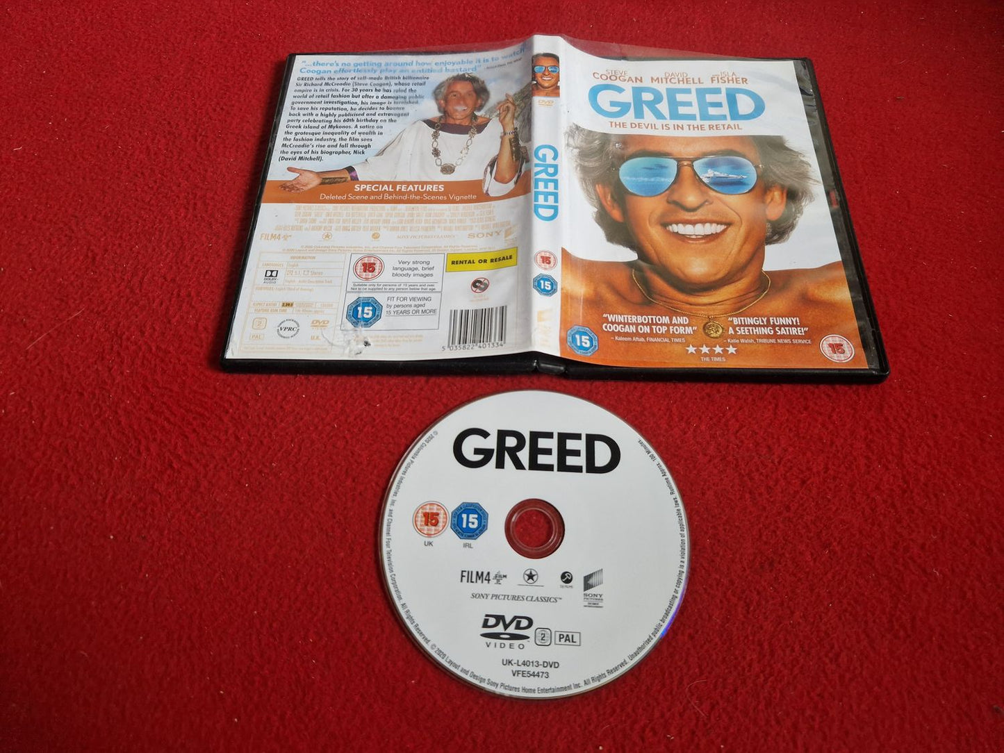 GREED DVD