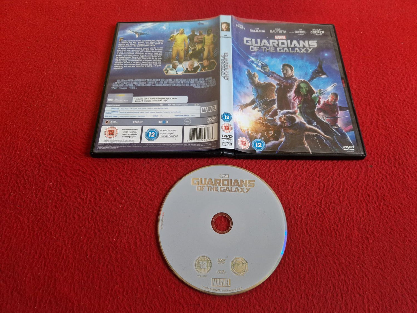 GUARDIANS OF THE GALAXY DVD