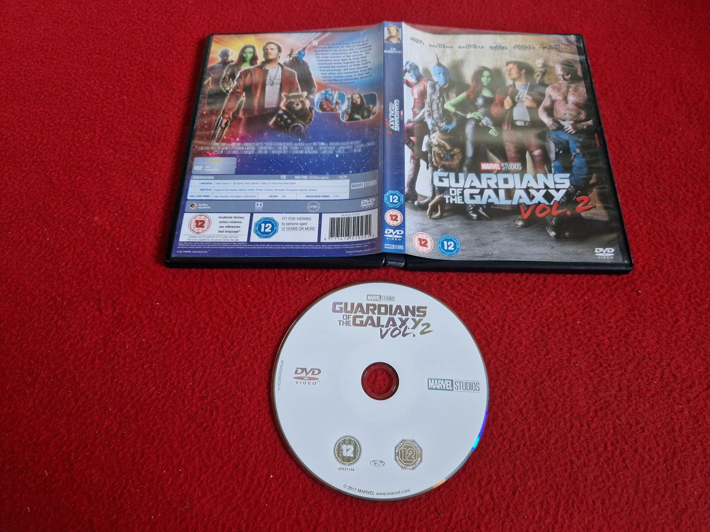 GUARDIANS OF THE GALAXY VOL. 2 DVD