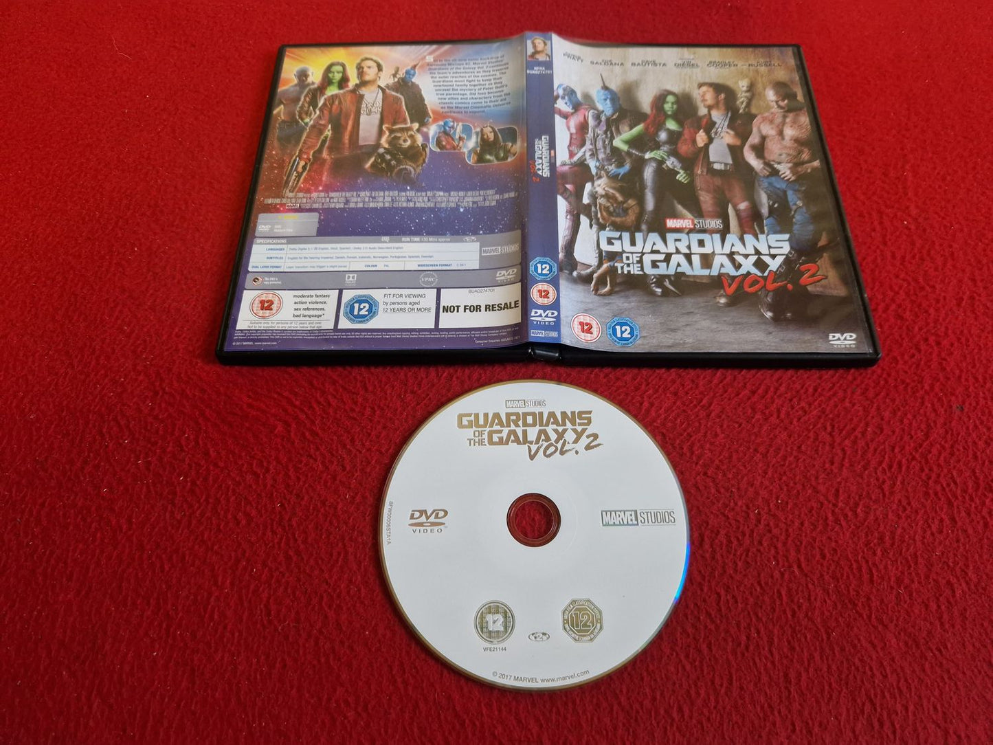 GUARDIANS OF THE GALAXY VOL. 2 DVD