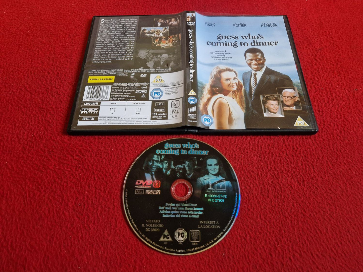 GUESS WHO'S COMING TO DINNER DVD