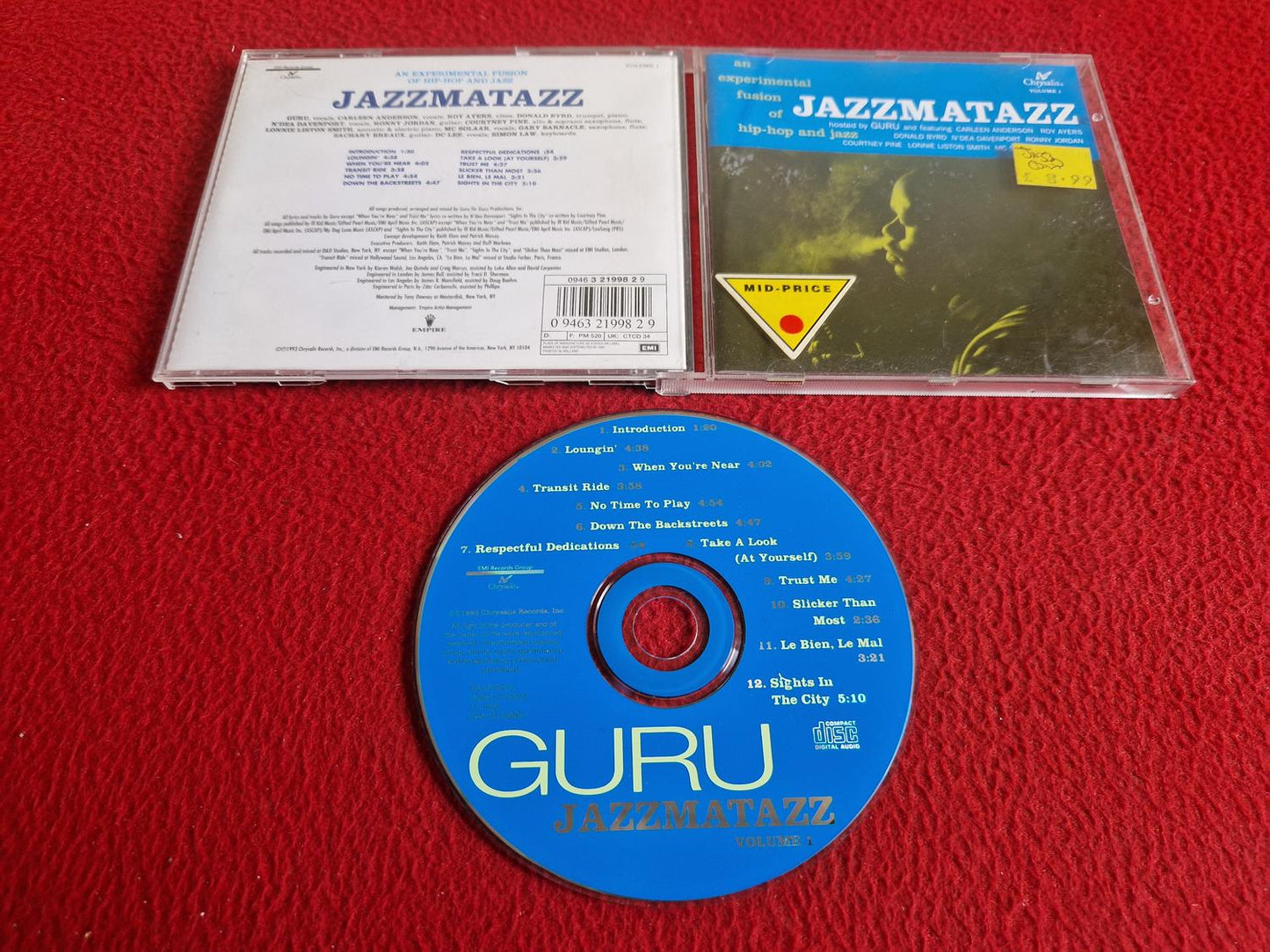 GURU JAZZMATAZZ VOLUME 1 CD