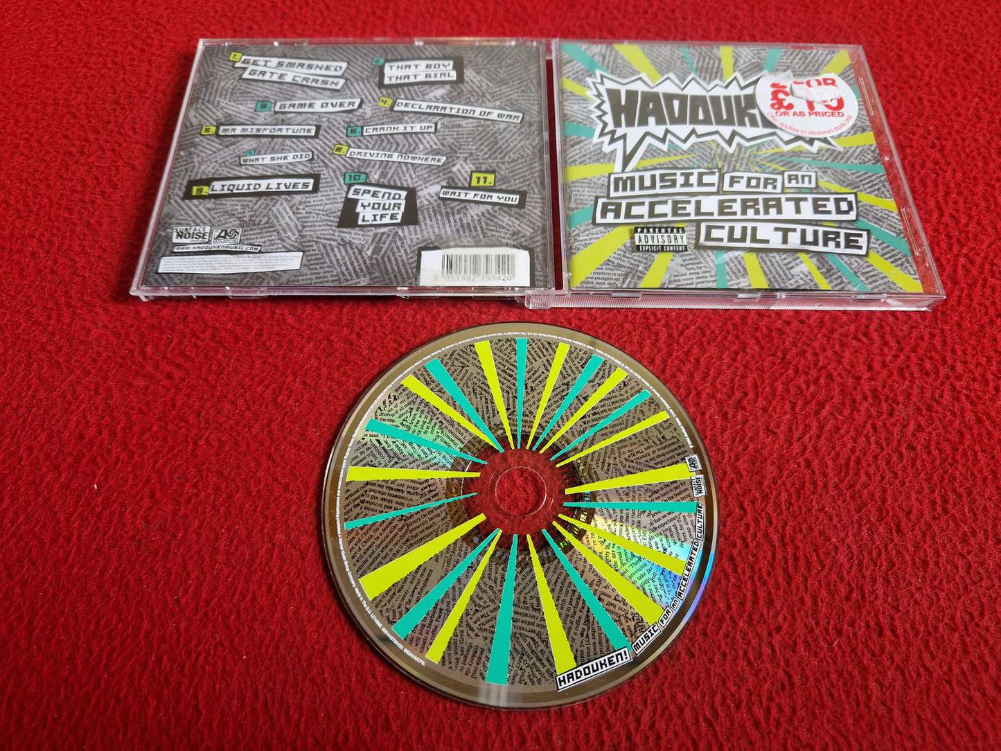 HADDUKEN! MUSIC FOR AN ACCELERATED CULTURE CD