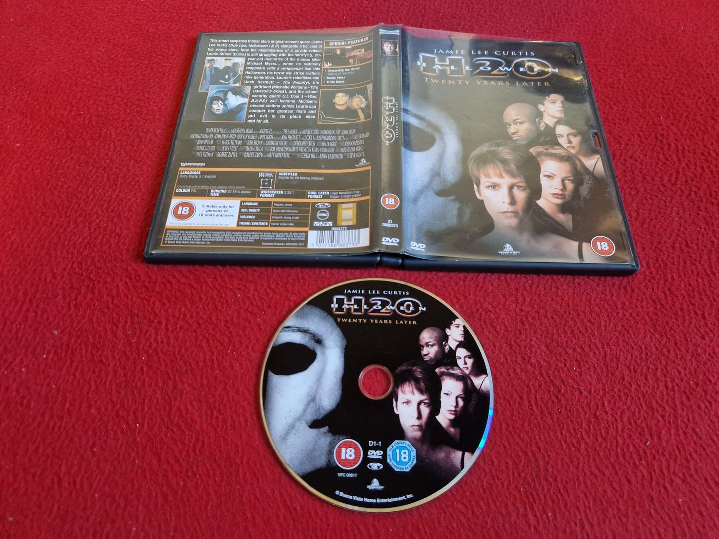 HALLOWEEN 20 YEARS LATER DVD