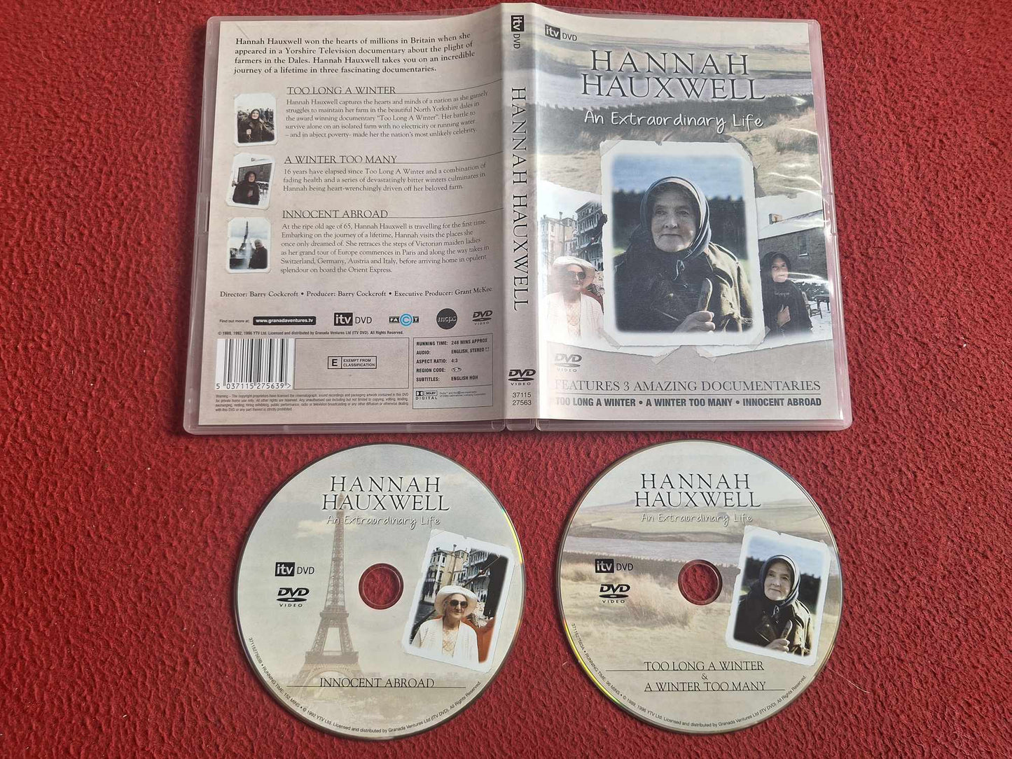 HANNAH HAUXWELL AN EXTRAORDINARY LIFE 3 DOCUMENTARIES DVD