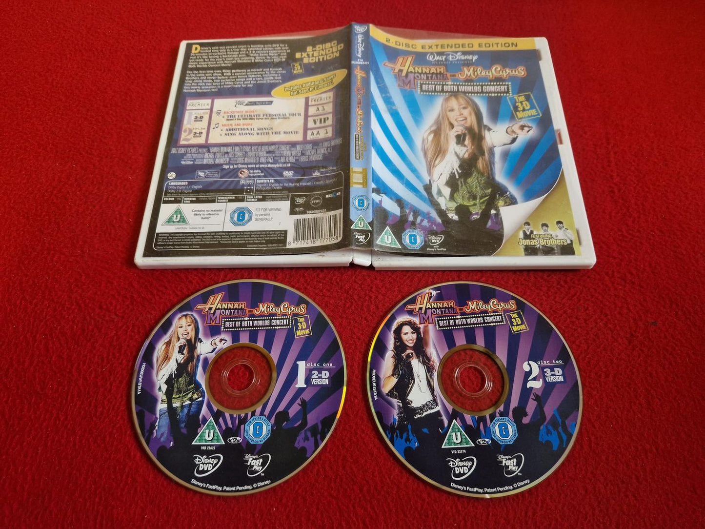 HANNAH MONTANA & MILEY CYRUS: BEST OF BOTH WORLDS CONCERT EXTENDED EDITION DVD