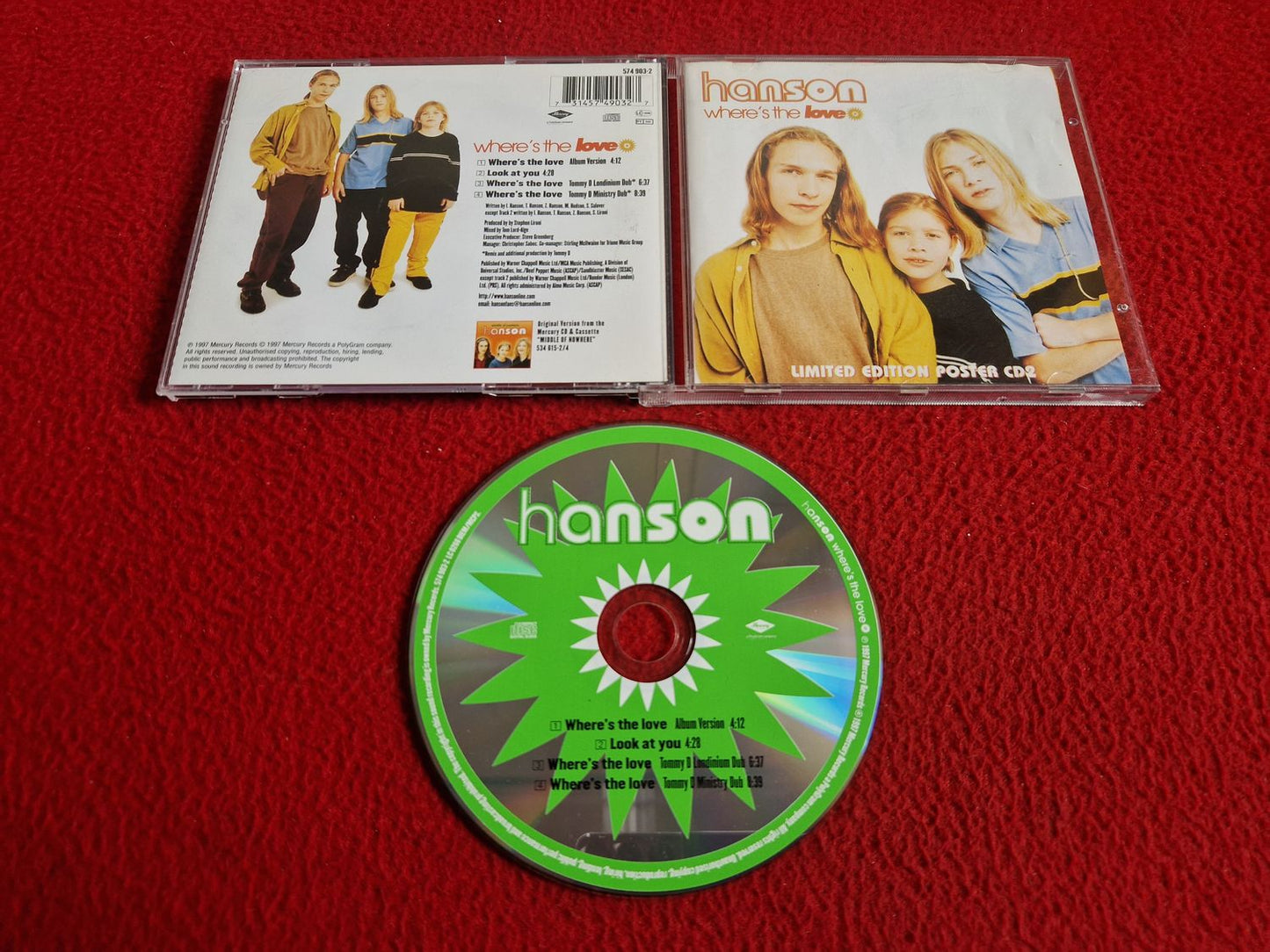 HANSON WHERE'S THE LOVE LIMITED EDITION (POSTER INGÅR EJ) CD