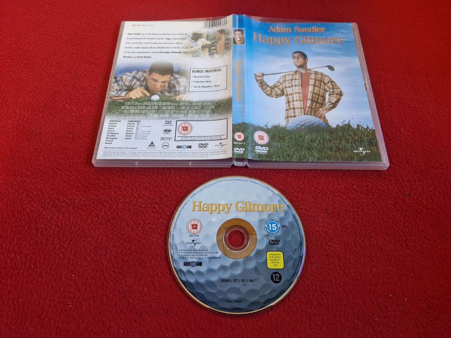 HAPPY GILMORE DVD