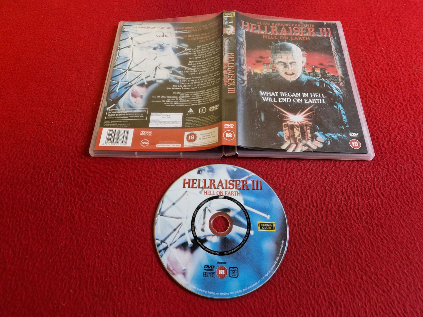 HELLRAISER III 3 DVD