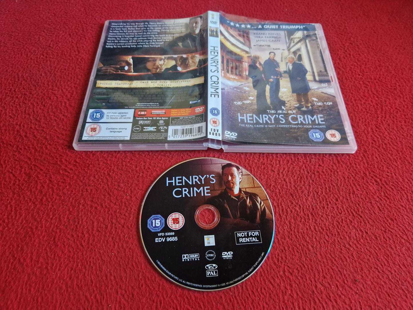 HENRY'S CRIME DVD