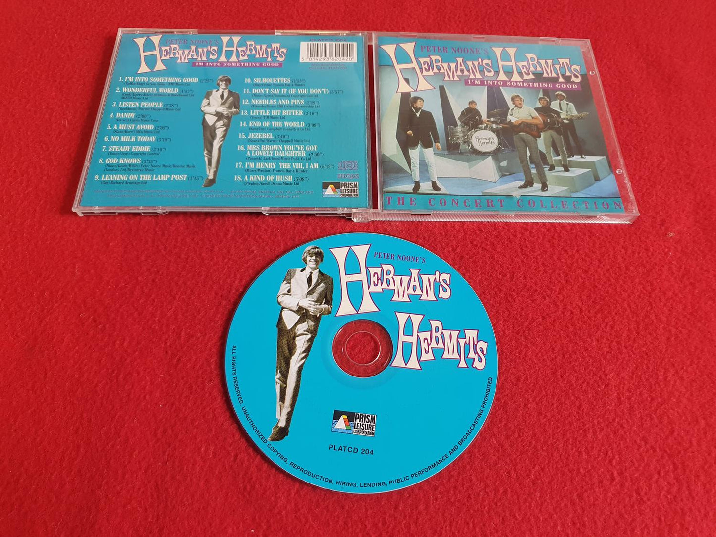 HERMANS HERMITS I'M INTO SOMETHING GOOD - THE CONCERT COLLECTION till CD