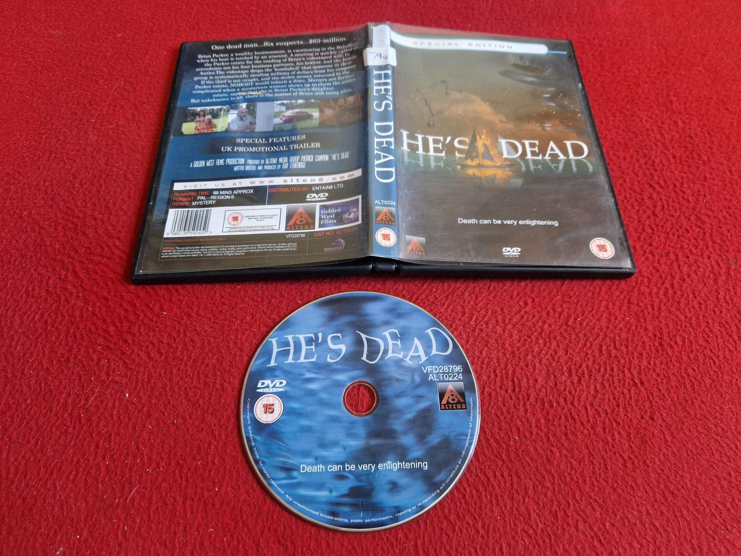 HE'S DEAD DVD