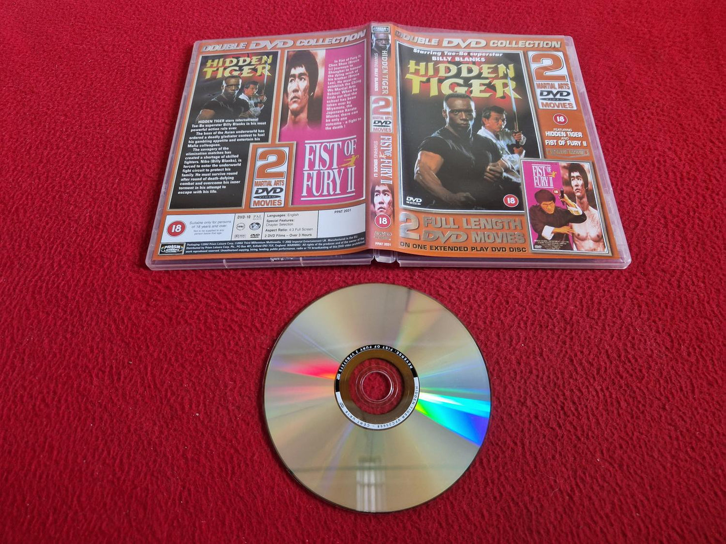 HIDDEN TIGER / FIST OF FURY II DVD