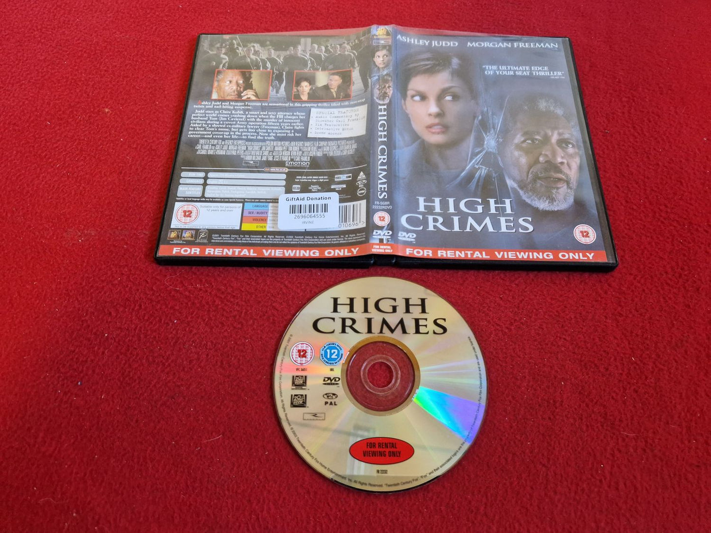 HIGH CRIMES DVD