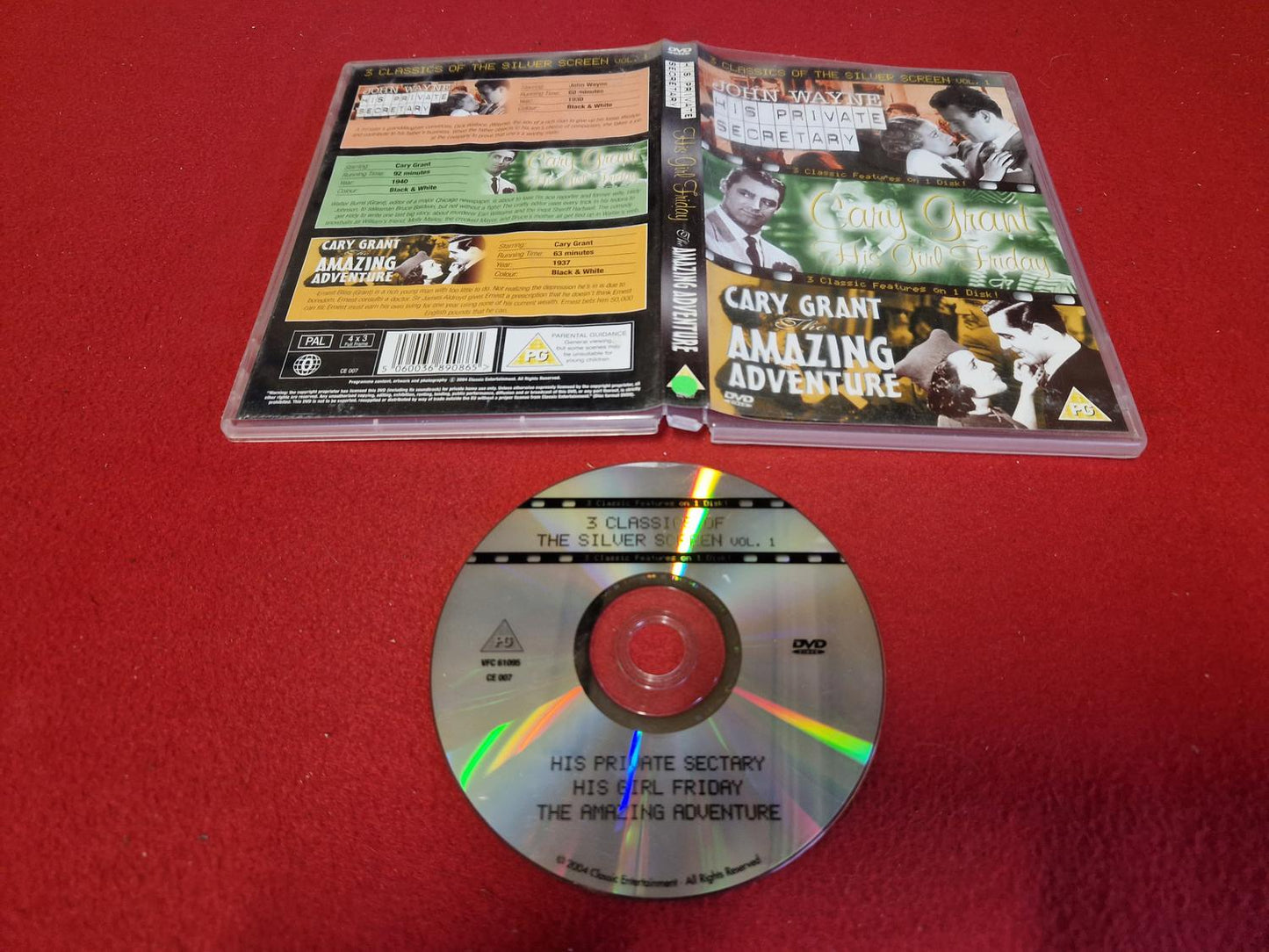 HIS PRIVATE SECRETARY / HIS GIRL FRIDAY / THE AMAZING ADVENTURE till DVD