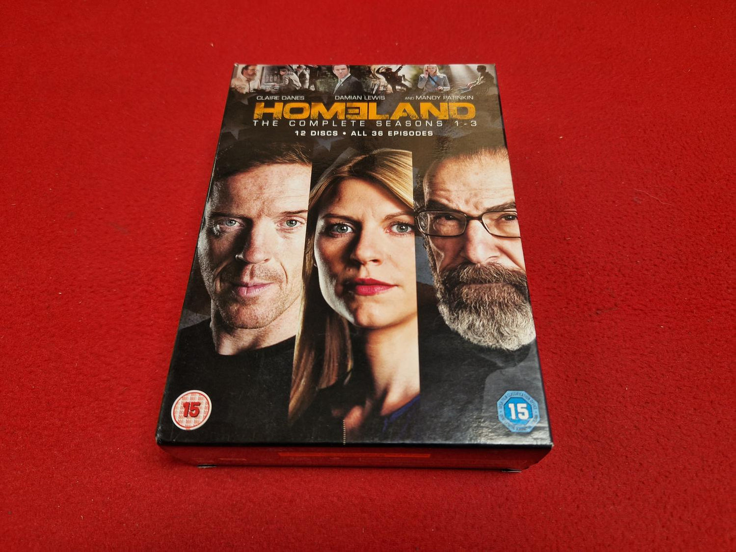HOMELAND THE COMPLETE SEASONS 1 - 3 BOX till DVD