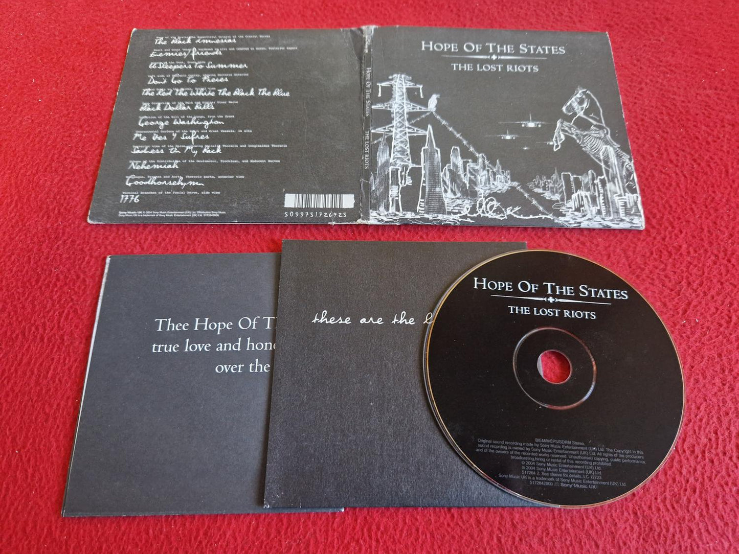 HOPE OF THE STATES THE LOST RIOTS CD