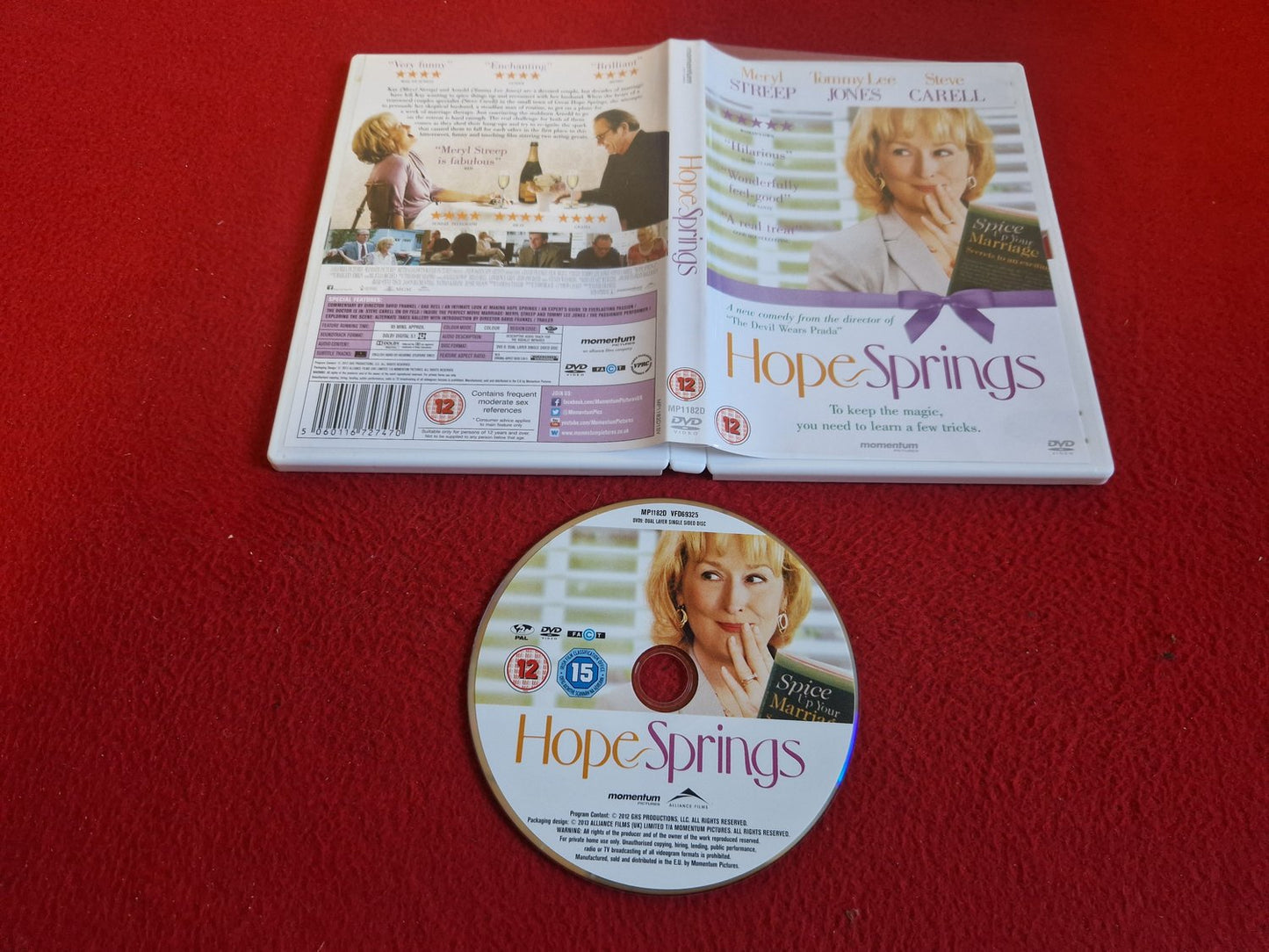 HOPE SPRINGS DVD