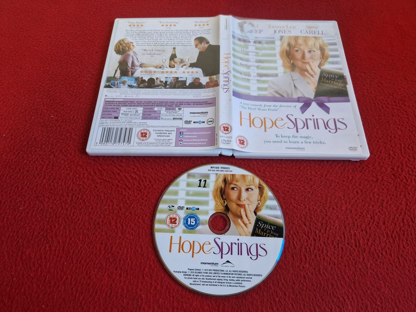 HOPE SPRINGS DVD