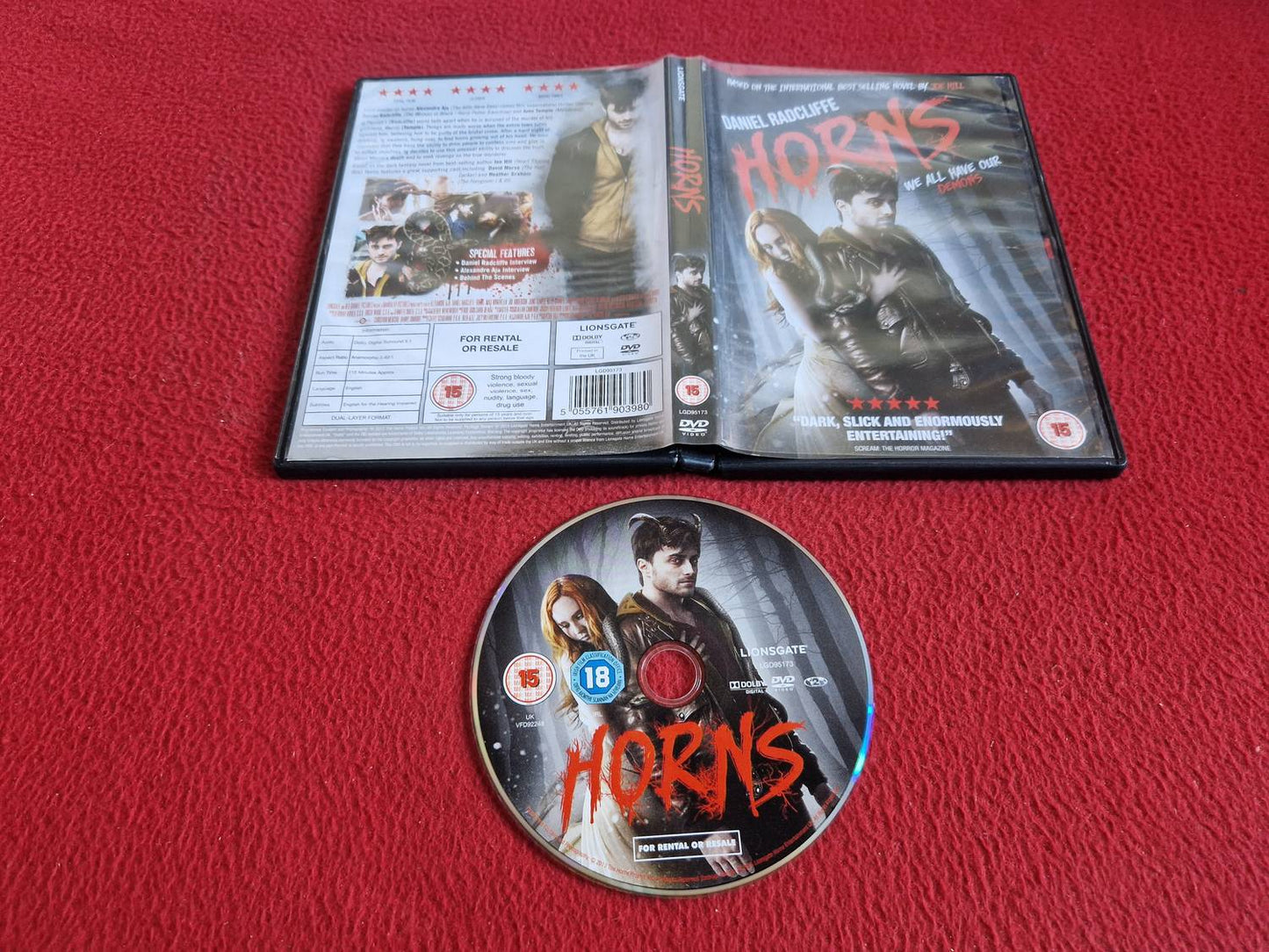 HORNS DVD
