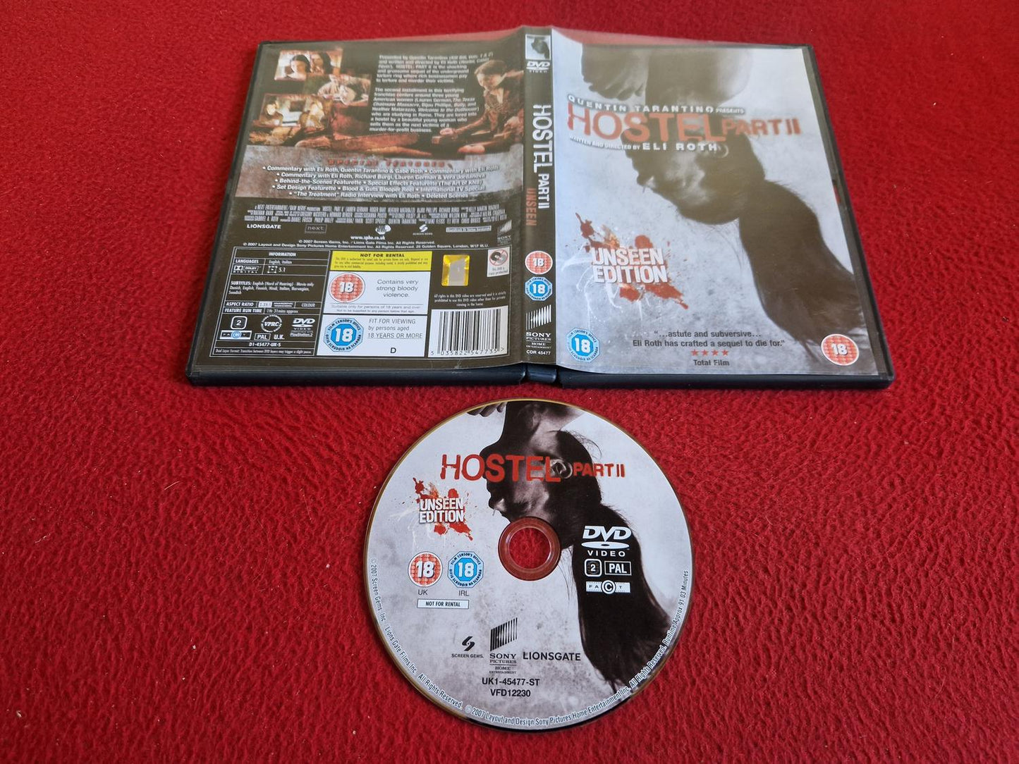 HOSTEL PART II DVD