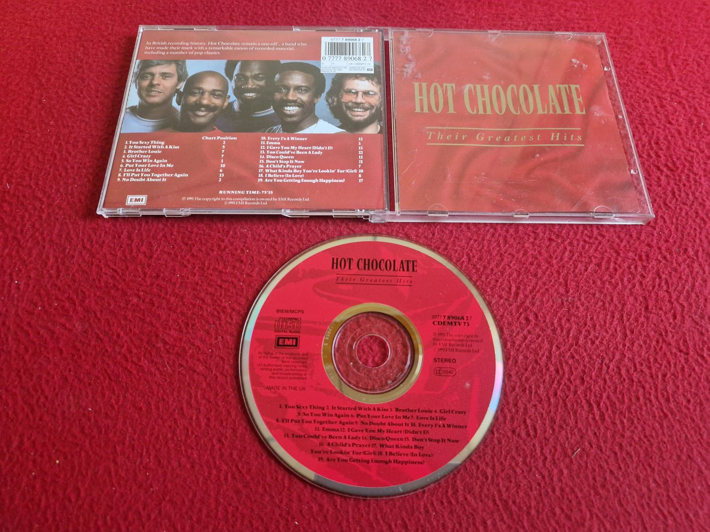 HOT CHOCOLATE THEIR GREATEST HITS CD