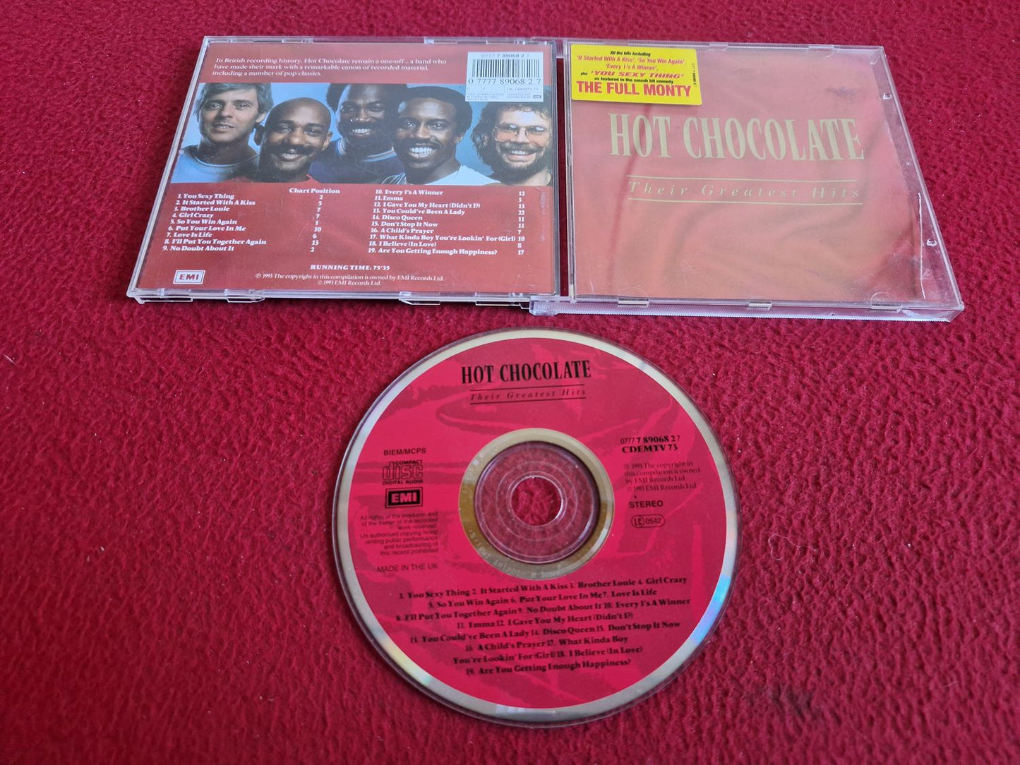 HOT CHOCOLATE THEIR GREATEST HITS CD