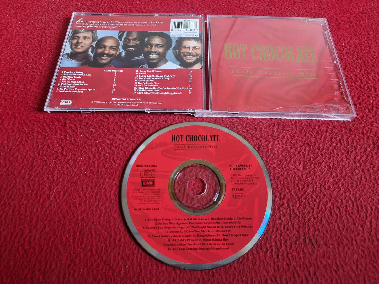 HOT CHOCOLATE THEIR GREATEST HITS CD