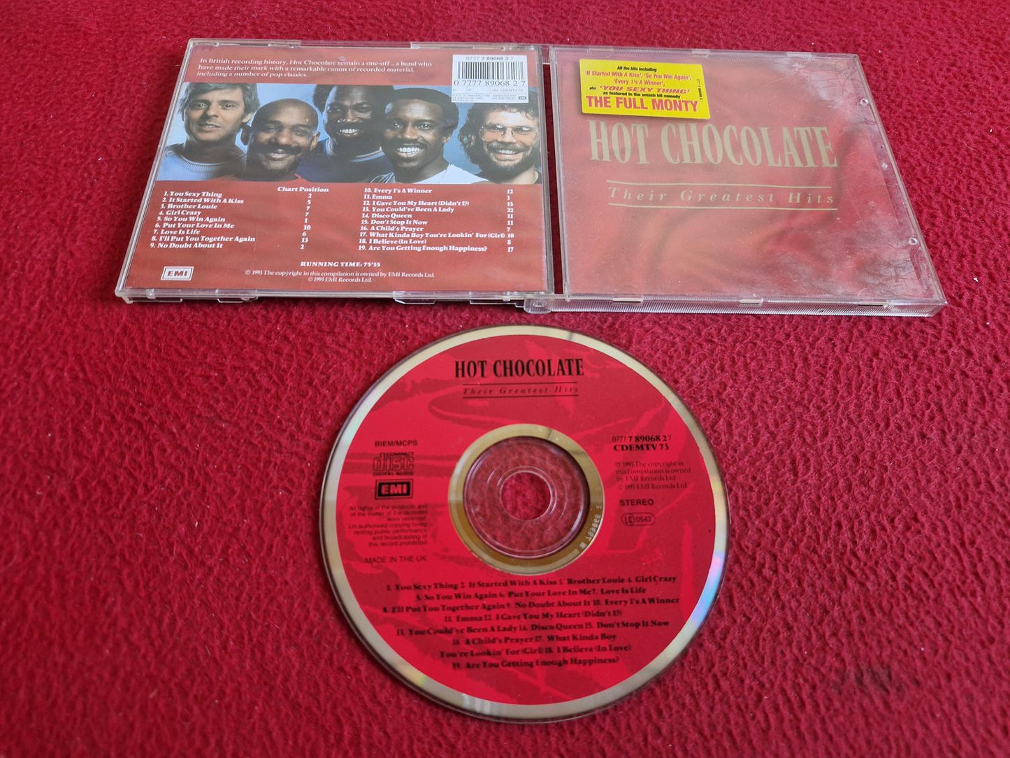 HOT CHOCOLATE THEIR GREATEST HITS CD