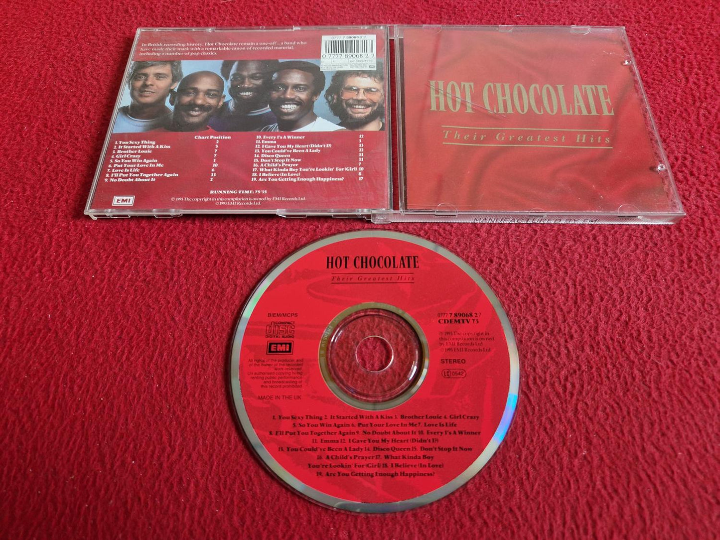 HOT CHOCOLATE THEIR GREATEST HITS CD