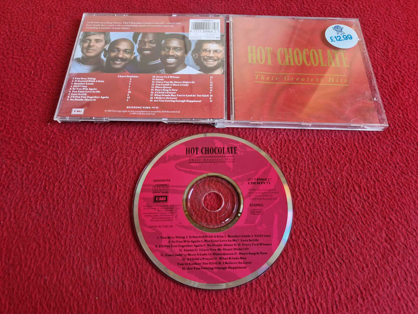 HOT CHOCOLATE THEIR GREATEST HITS CD