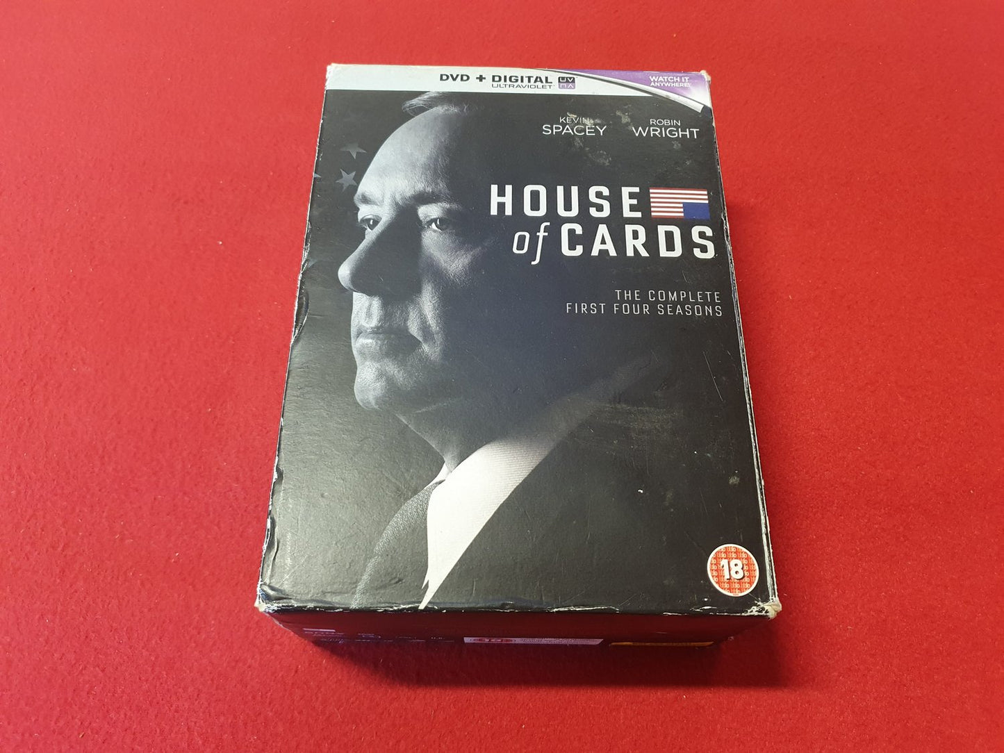 HOUSE OF CARDS SEASON 1 - 4 BOX till DVD