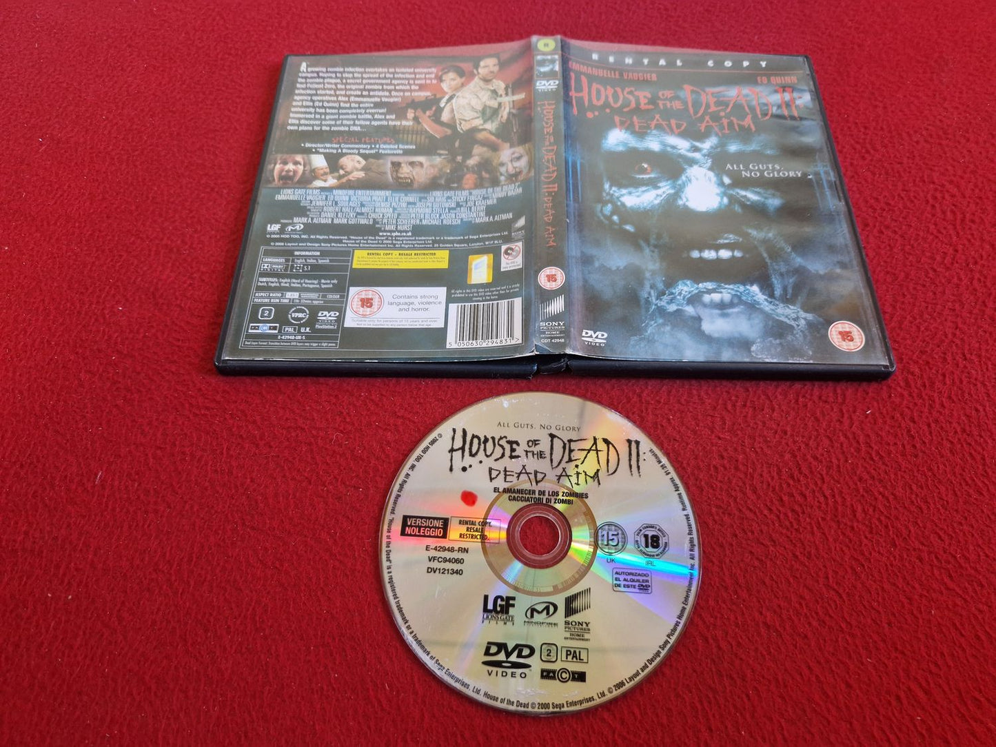 HOUSE OF THE DEAD II DEAD AIM DVD