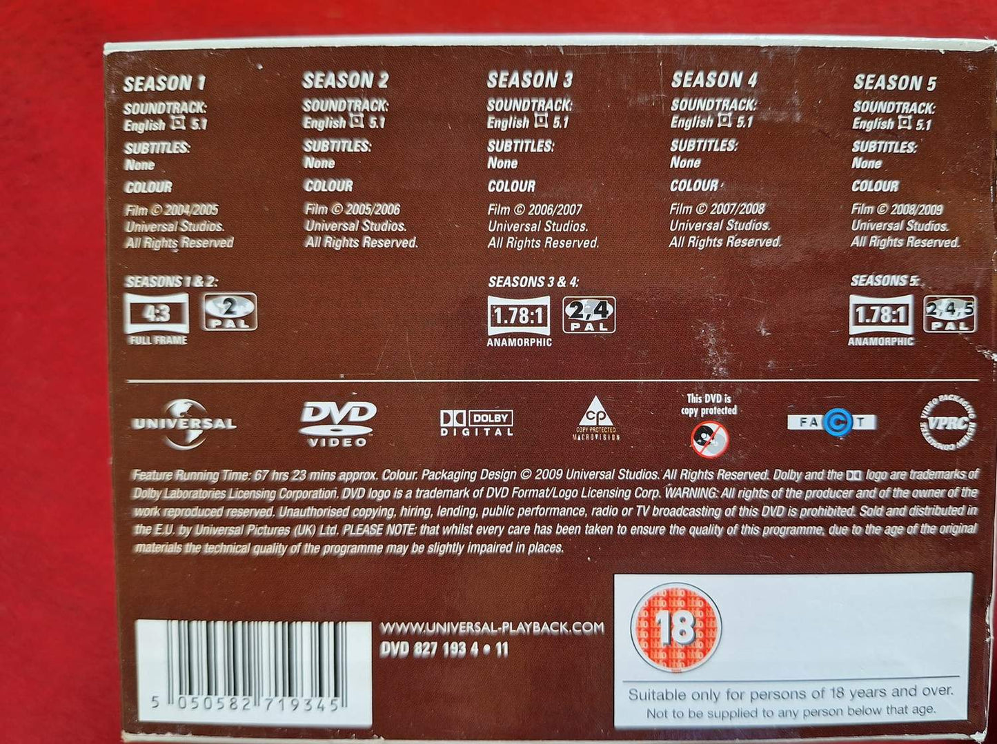 HOUSE SEASONS 1 - 5 BOX DVD