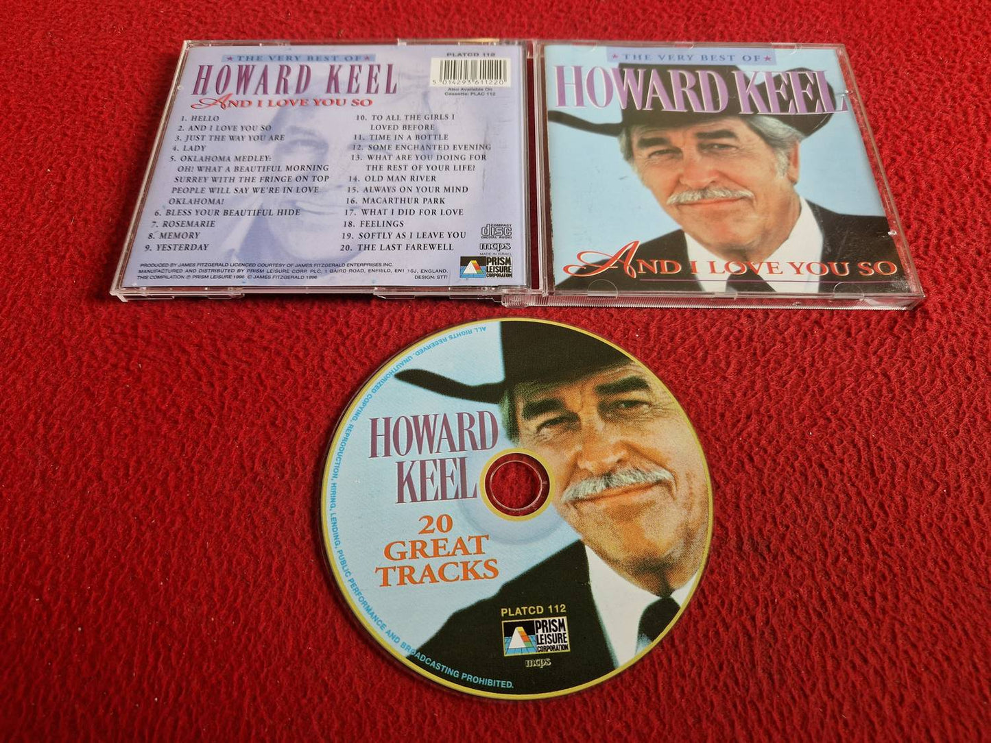 HOWARD KEEL AND I LOVE YOU SO THE VERY BEST OF CD