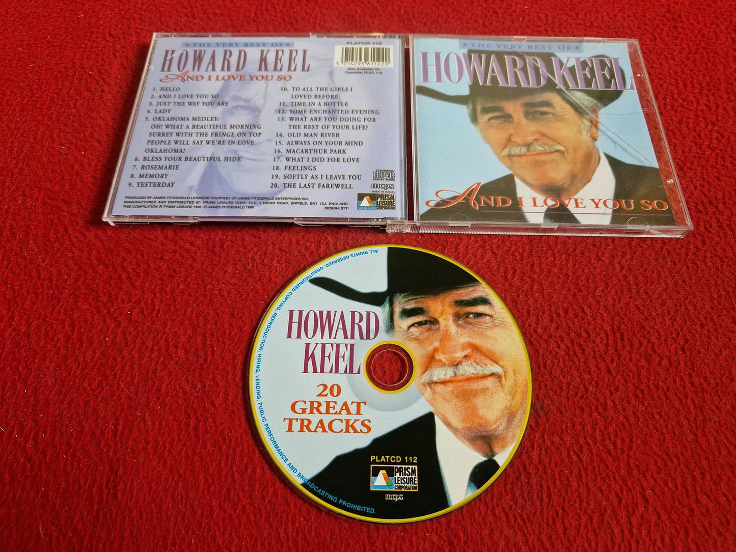 HOWARD KEEL AND I LOVE YOU SO THE VERY BEST OF CD