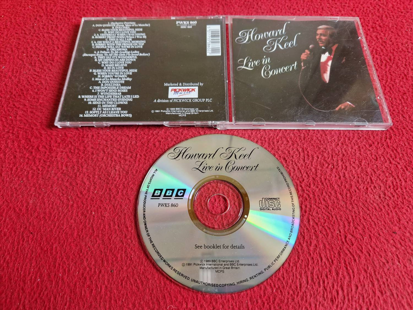 HOWARD KEEL LIVE IN CONCERT CD