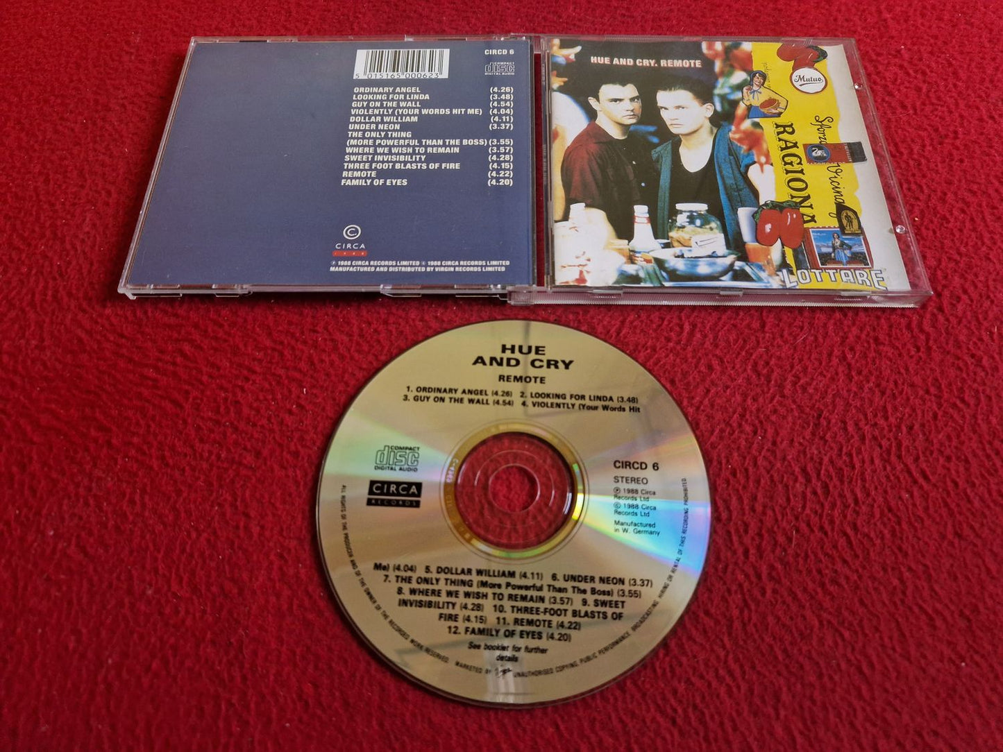 HUE AND CRY REMOTE CD