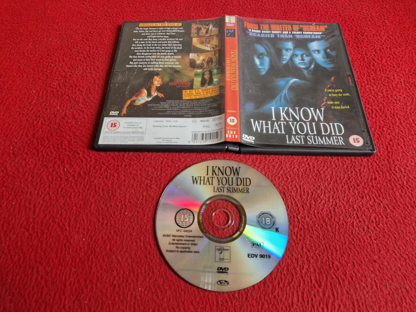 I KNOW WHAT YOU DID LAST SUMMER DVD