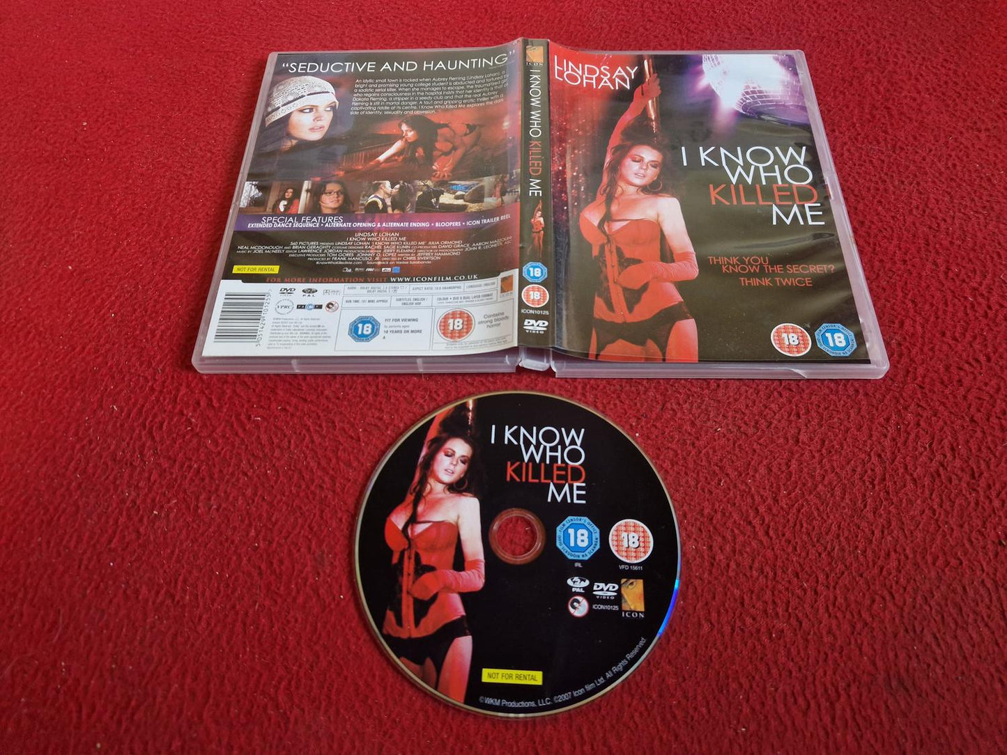 I KNOW WHO KILLED ME DVD