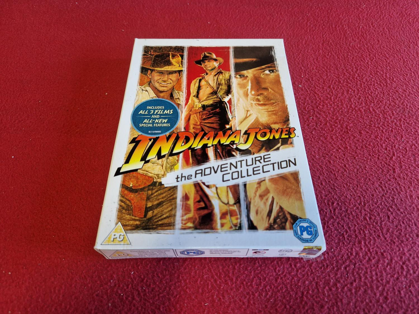 INDIANA JONES THE ADVENTURE COLLECTION BOX till DVD