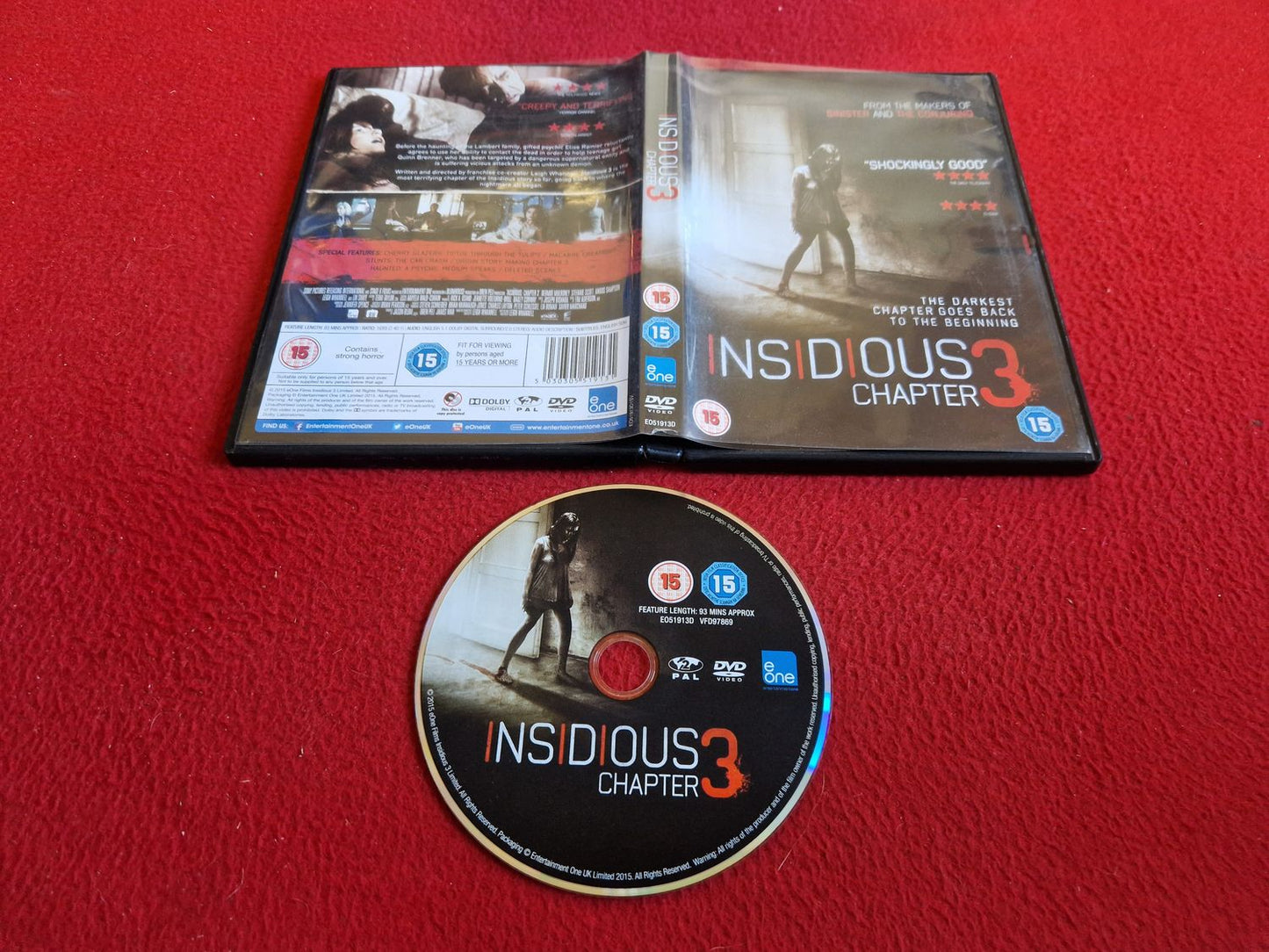 INSIDIOUS CHAPTER 3 DVD